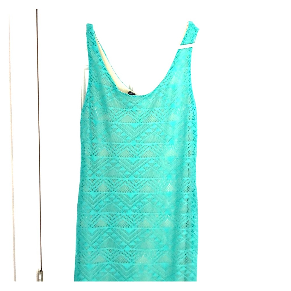 Turquoise maxi dress